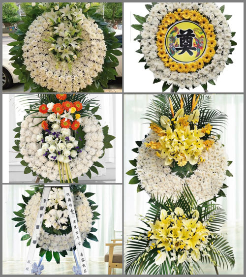四川成都双流区白沙镇花圈速递